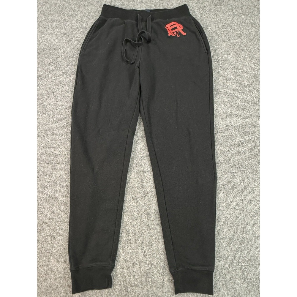 Polo Ralph Lauren Sweatpants Men Medium Black Sleepwear Lounge Comfy Joggers